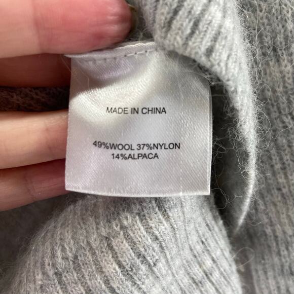 Quince Baby Alpaca Wool Quarter Zip Sweater Size Medium - Picture 3 of 5